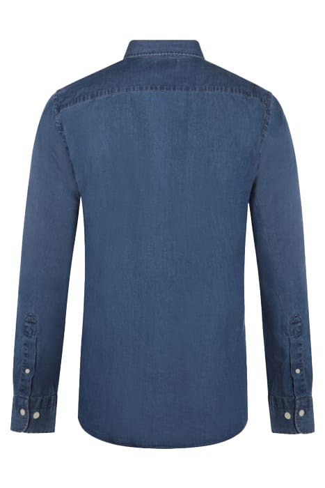 CHAMBRAY SHIRT MEDIUM BLUE 2