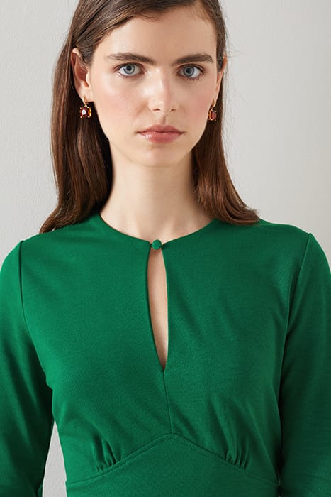 SERA MIDI DRESS DARK GREEN 5
