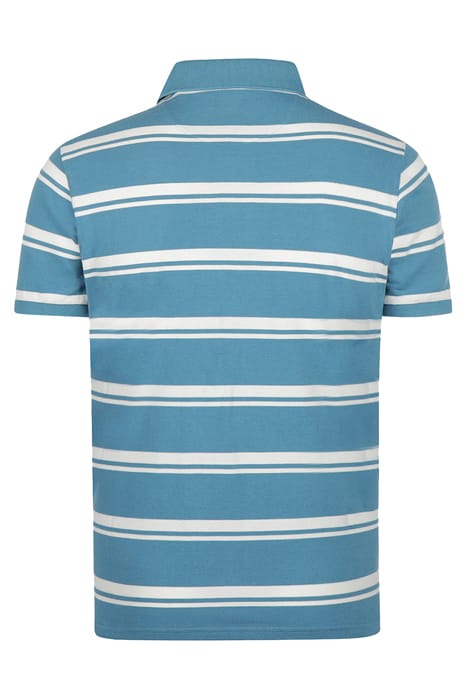 BOLD STRIPE POLO DARK AQUA 2