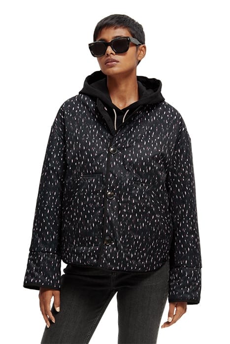 QUILTED REVERSIBLE COAT BLACK 5