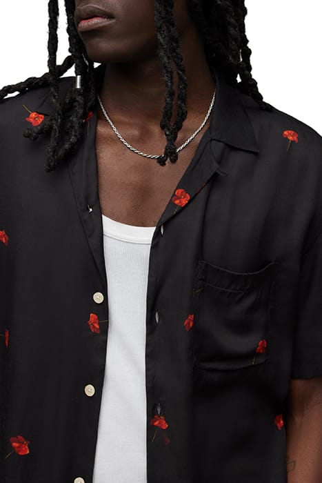 POPPIES SS SHIRT JET BLACK 7