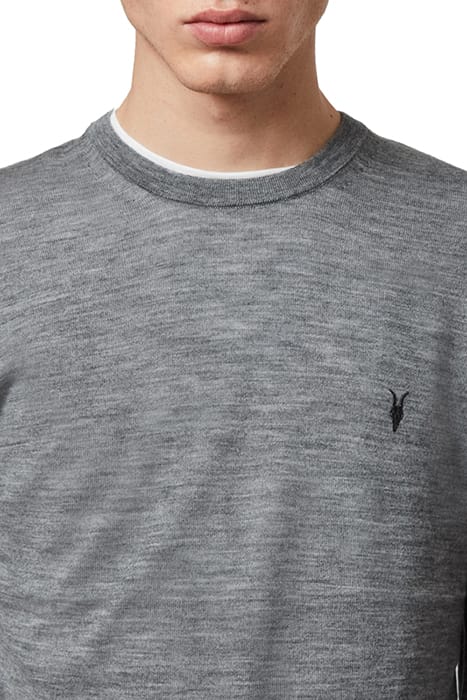 MODE MERINO CREW GREY MARL 4