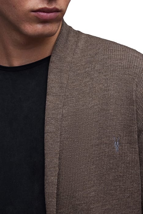 MODE MERINO OPEN CAR VOLE BROWN MARL 5