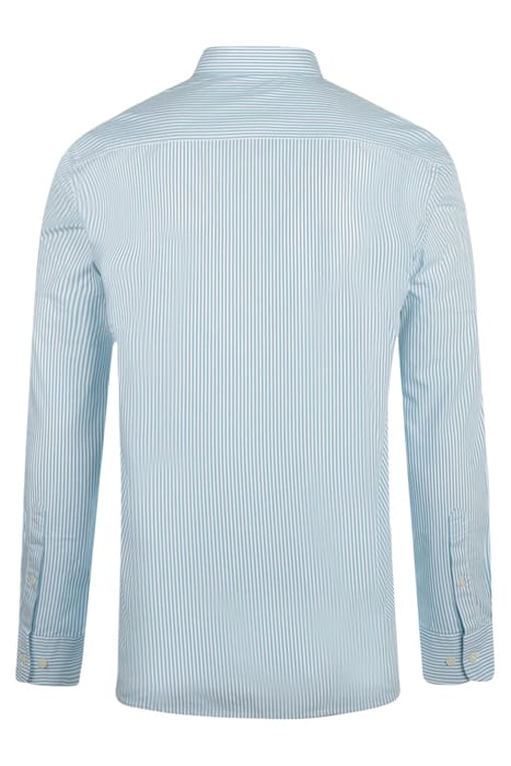 POPLIN STRIPE PEACHED AQUA 2
