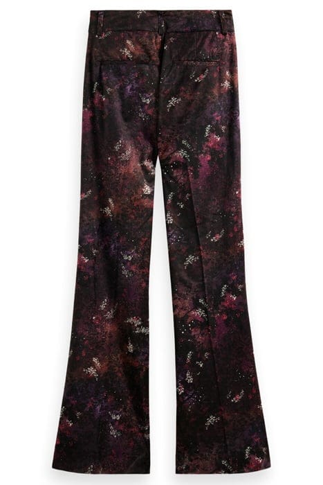 VELVET HIGH-RISE FLARED TROUSERS MIDNIGHT SLATE 2