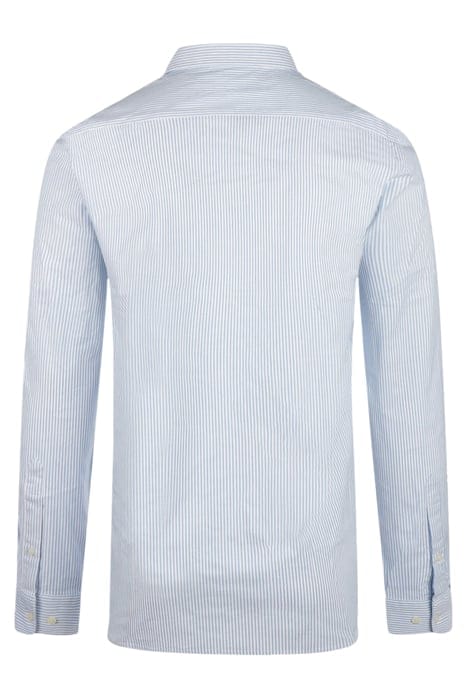 STRETCH OXFORD SHIRT SMALL STRIPE LIGHT BLUE 2
