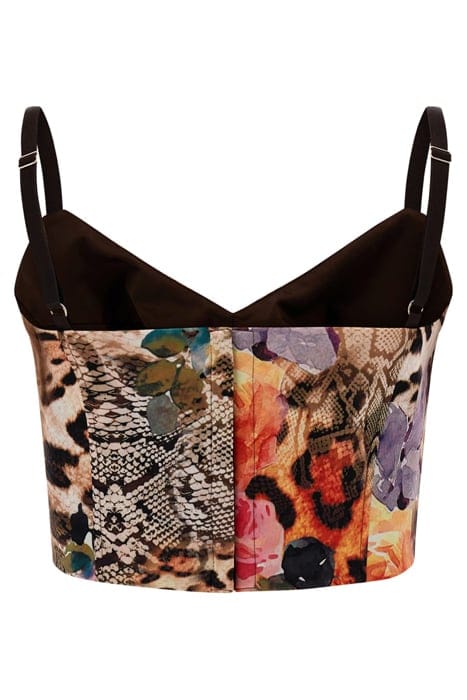 MARCIANO BY GUESS BLOSSOM CORSET WILD FLOWER FALL TOP PRINT 5