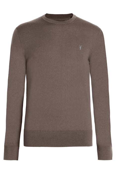 MODE MERINO CREW VOLE BROWN MARL 4