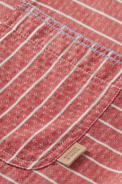 YARN DYED STRIPE SHIRT AMP RED STRIPE 8