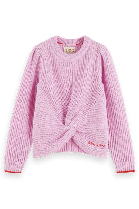 RELAXED-FIT KNOTTED PULLOVER DISCO MELANGE 4