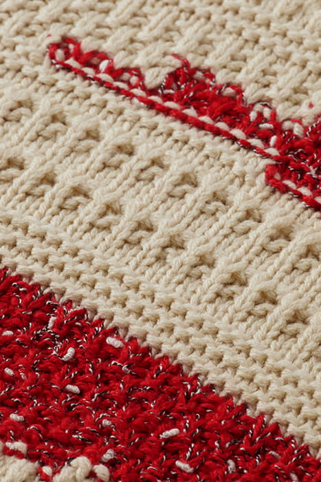 STRUCTURED INTARSIA PULLOVER CONTAINS ORGANIC COTTON STONE R 8