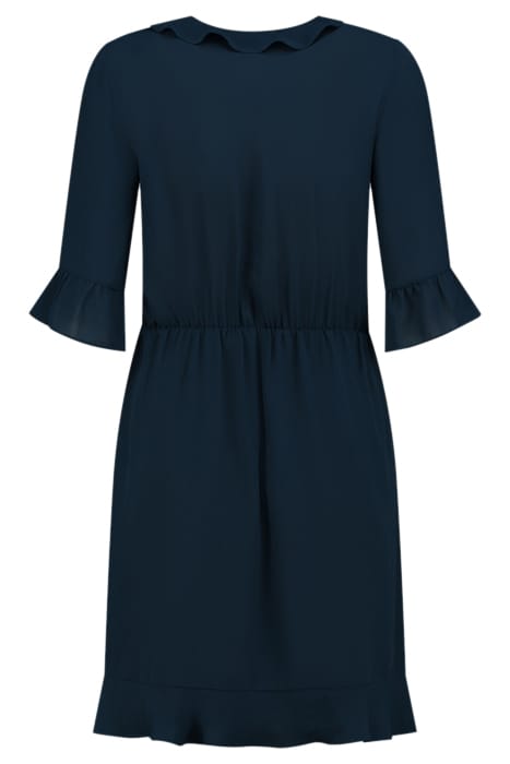 JORI RUFFLE DRESS NAVY 2