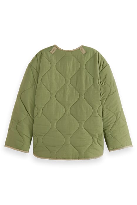 LIGHT-PADDED REVERSIBLE PRINTED JACKET MILITARY 5