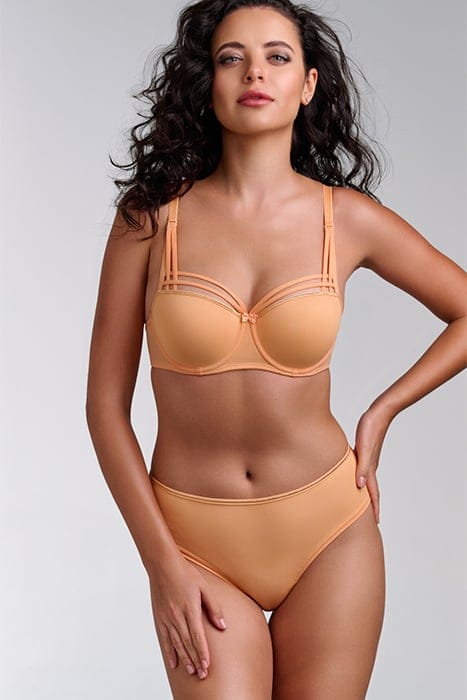 DAME DE PARIS APRICOT AND GOLD BRAZILIAN BRIEFS 1