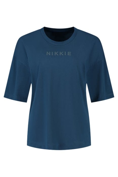 NIKKIE LOGO T-SHIRT NAVY 1