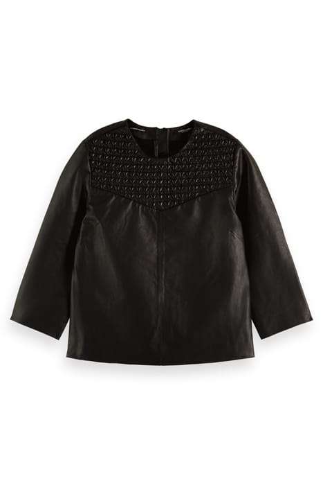 LEATHER TEE BLACK 5