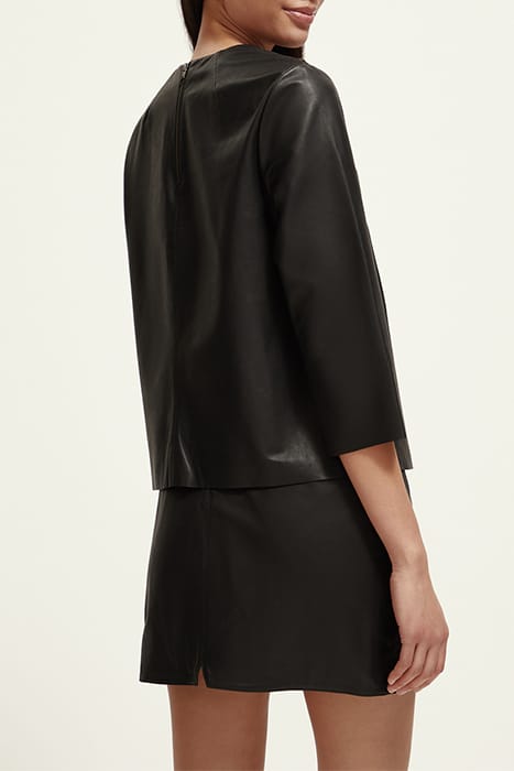 LEATHER TEE BLACK 2