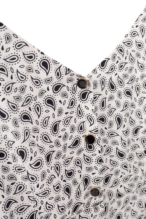 CASHMERE PRINT WHITE DRESS 4