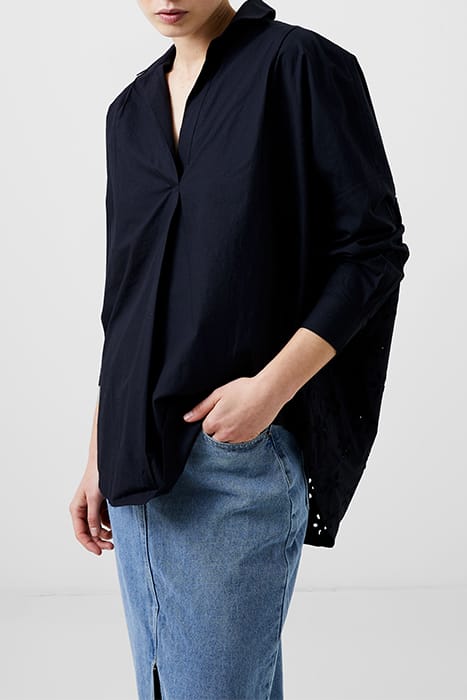 BRODERIE MIX L/S POPOVER BLACK 4