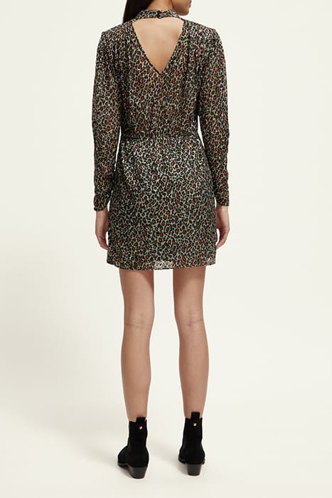 MOCK NECK MINI DRESS WITH OPEN BACK DETAIL CREATURES OF THE 3