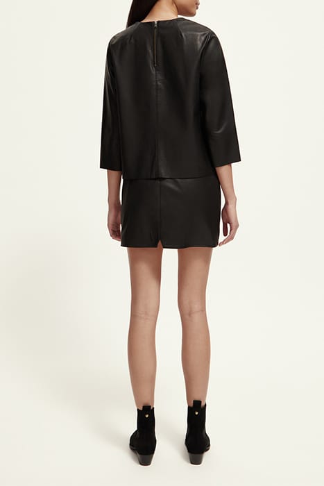 LEATHER TEE BLACK 4