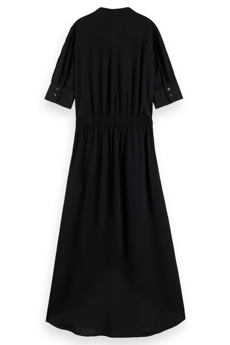 MIDI DRESS WITH HIGH LOW HEM BLACK 5