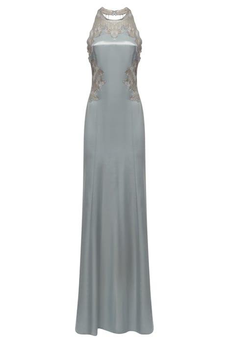 FERN METALLIC MAXI DRESS — SILVER 3