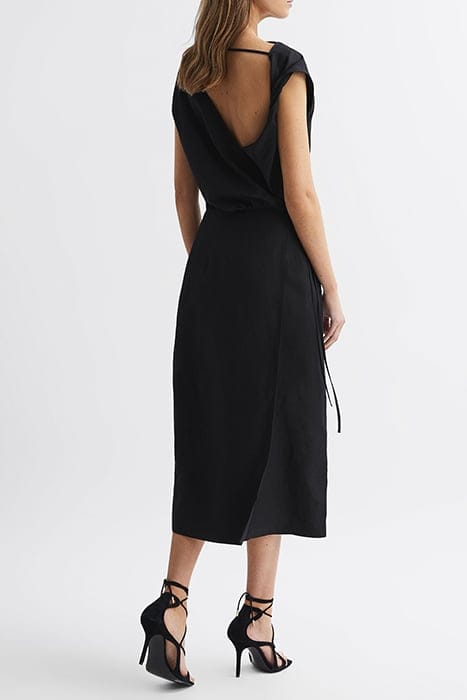 PALOMA EVENING MIDI DRESS BLACK 2