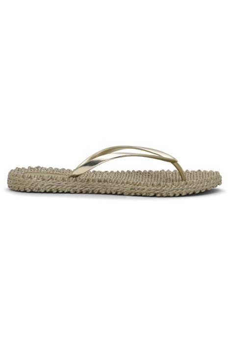 CHEERFUL04M METALLIC FLIP FLOP PLATIN 1