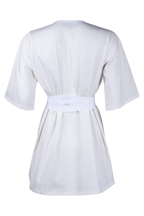 WOMENS OVERSIZED V NECK SHIRT WHITE 2