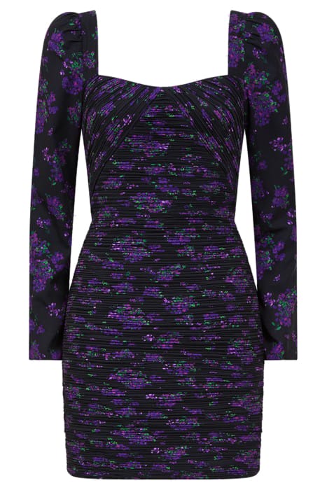 GIULIA-AMUR MINI DRESS — BERRY 4