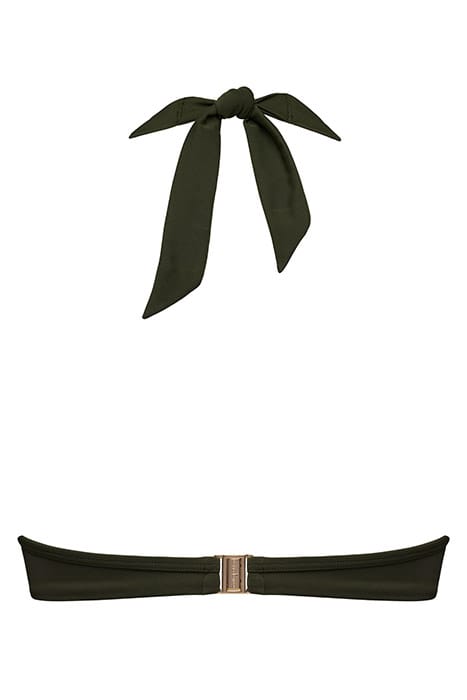 ROYAL NAVY SEAWEED GREEN PLUNGE BALCONY BIKINI TOP 5