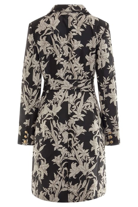 MARCIANO BY GUESS SUNBURST TRENCH BLACK PRINT 5