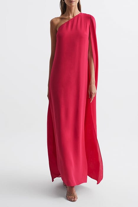 NINA-CAPE MAXI DRESS — PINK 1