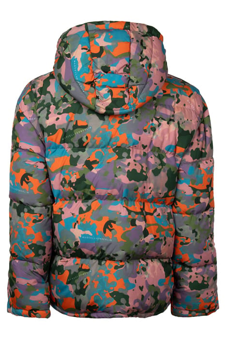MEN'S OVERSIZE PRINTED CAMOU LOGO FABRIC DOWN JACKET CAMOU P 2