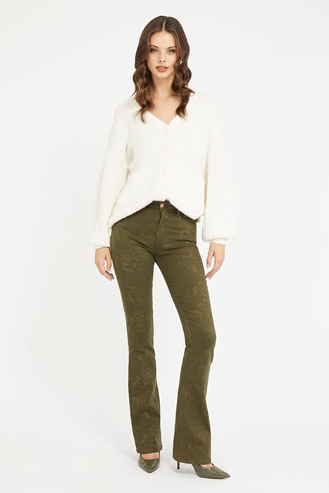 MARCIANO BY GUESS SEXY FLARE DAMASC CAMEL BLACK 3