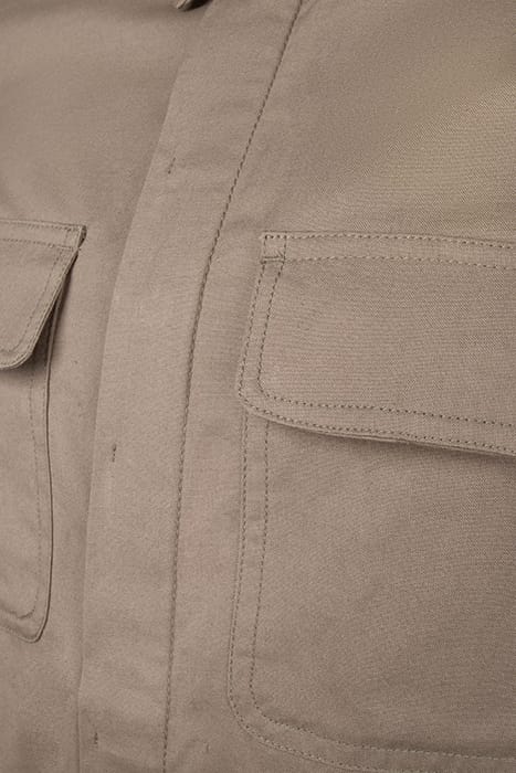 OXFORD OVERSHIRT L/S SOLID LGT. KHAKI 3