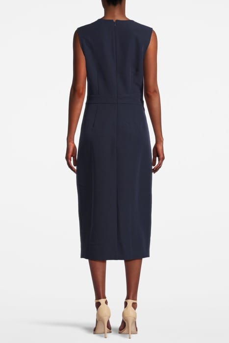 CASSIA STRUCTURED MIDI DRESS NAVY 2