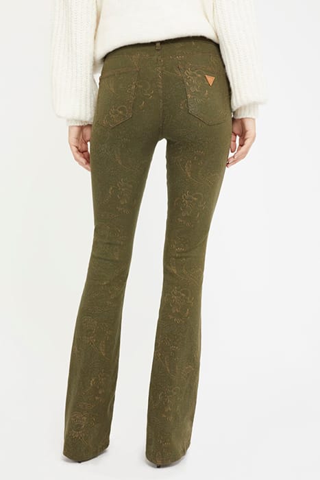 MARCIANO BY GUESS SEXY FLARE DAMASC CAMEL BLACK 2