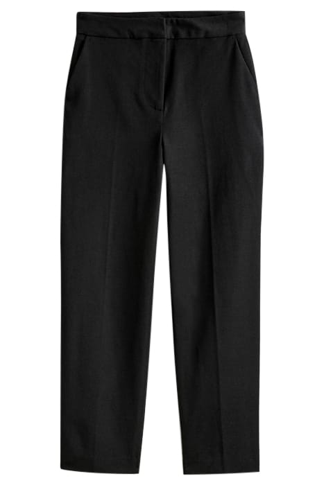 BI-STRETCH TAPERED TROUSERS BLACK 4