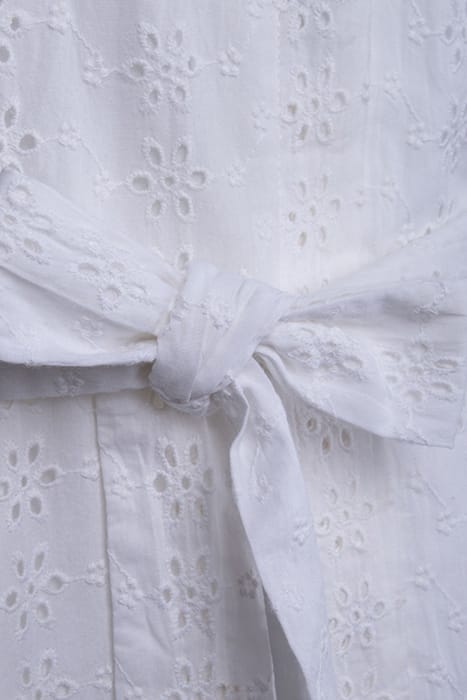 BRODERIE SHIRT DRESS MIDI WHITE 3