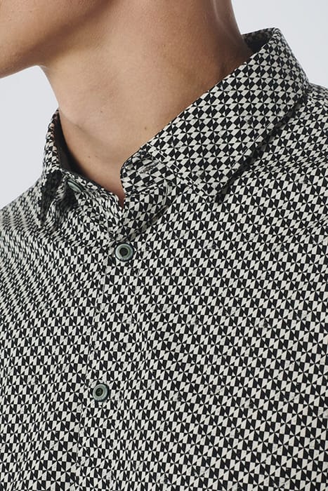 SHIRT STRETCH ALLOVER PRINTED BLACK 6