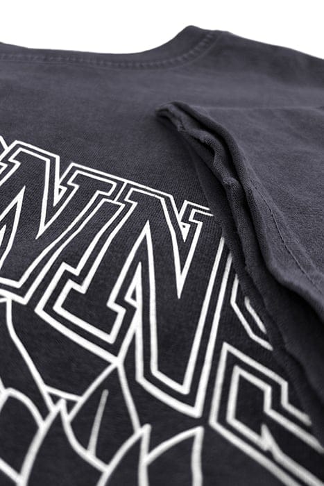 UNIVERSITY CROPPED TEE BLACK 5