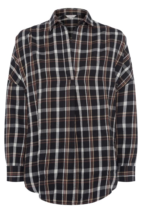 PANITA ORG CHECK POP OVR SHIRT MEDIUM/DARK CHECK MX 2