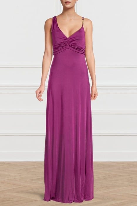 MARCIANO BY GUESS EMILIA LONG DRESS VIOLET FLOWER 1