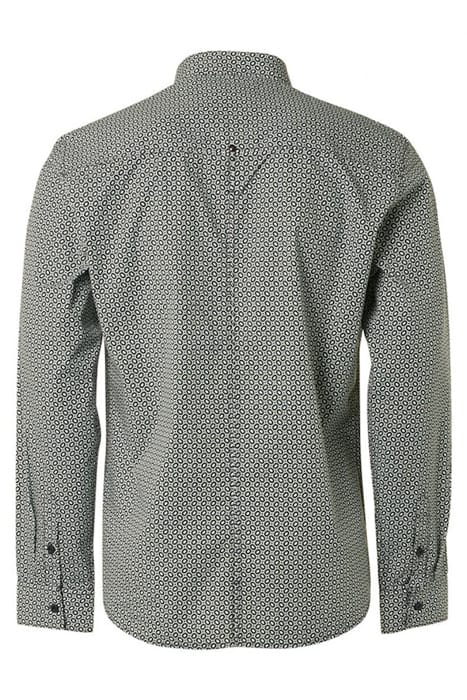 SHIRT STRETCH ALLOVER PRINTED DARK GREEN 5