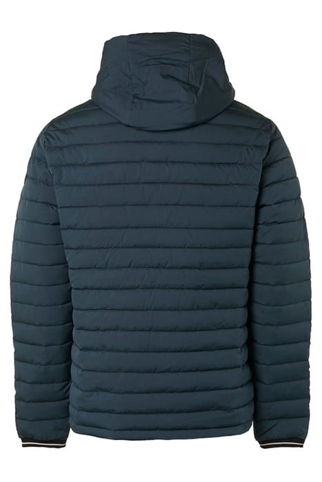 JACKET HOODED SHORT FIT PADDED SHADOW BLUE 5