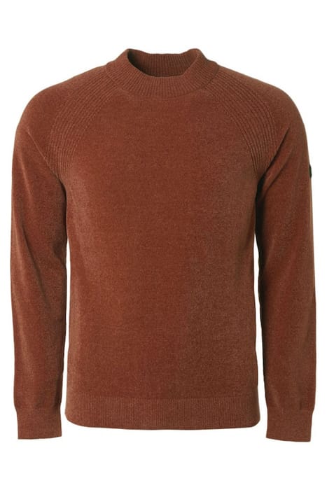 PULLOVER CREWNECK CHENILLE STRETCH CARAMEL 4