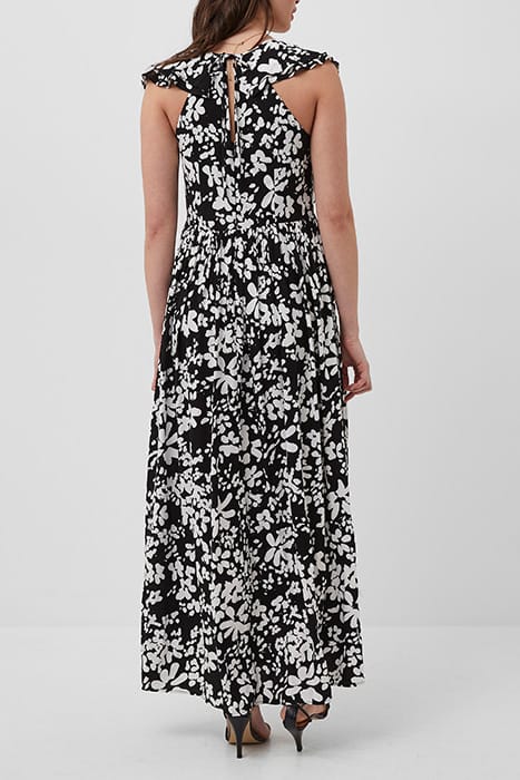 FLORAL DRAPE STRAPPY MAXI DRSS BLACK/SUMMER WHITE 2
