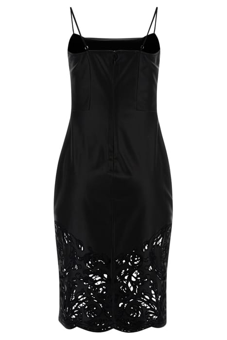 MARCIANO BY GUESS SOLANGE DRESS JET BLACK LEATHER 5